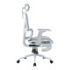 420-000015 Καρέκλα γραφείου διευθυντη Vigo pakoworld λευκό- mesh γκρι 52x70x118-124εκ
