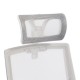 420-000010 Καρέκλα γραφείου Plymot pakoworld λευκή - mesh γκρι 48x58x112-122εκ