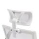 420-000010 Καρέκλα γραφείου Plymot pakoworld λευκή - mesh γκρι 48x58x112-122εκ