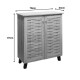 049-000121 Παπουτσοθήκη-ντουλάπι Mantam pakoworld 12 ζεύγων sonoma 78x34x87εκ