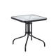 14450041 Τραπέζι Μεταλλικό ArteLibre MARS Μαύρο 60x60x70cm Μαύρο