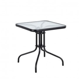 14450041 Τραπέζι Μεταλλικό ArteLibre MARS Μαύρο 60x60x70cm Μαύρο