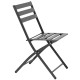 14450075 Καρέκλα Πτυσσόμενη ArteLibre ARIES Μαύρο Μέταλλο 45x58x81cm Μαύρο