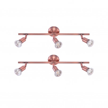 77-8845 SE 140-C3 (x2) Saba Packet Copper adjustable spotlight+