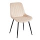 11-1643-2 BONY BEIGE VELVET ΥΦΑΣΜΑ ΚΑΡΕΚΛΑ ΜΕΤΑΛΛΙΚΗ 51X58X87εκ.