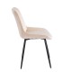 11-1643-2 BONY BEIGE VELVET ΥΦΑΣΜΑ ΚΑΡΕΚΛΑ ΜΕΤΑΛΛΙΚΗ 51X58X87εκ.