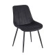 11-1643-1 BONY BLACK VELVET ΥΦΑΣΜΑ ΚΑΡΕΚΛΑ ΜΕΤΑΛΛΙΚΗ 51X58X87εκ.