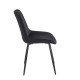 11-1643-1 BONY BLACK VELVET ΥΦΑΣΜΑ ΚΑΡΕΚΛΑ ΜΕΤΑΛΛΙΚΗ 51X58X87εκ.