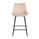 43-2802-2 REPO BEIGE VELVET ΥΦΑΣΜΑ 66εκ. ΣΚΑΜΠΟ ΜΕΤΑΛΛΙΚΟ 48X49X66-96εκ.