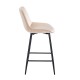 43-2802-2 REPO BEIGE VELVET ΥΦΑΣΜΑ 66εκ. ΣΚΑΜΠΟ ΜΕΤΑΛΛΙΚΟ 48X49X66-96εκ.