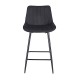 43-2802-1 REPO BLACK VELVET ΥΦΑΣΜΑ 66εκ. ΣΚΑΜΠΟ ΜΕΤΑΛΛΙΚΟ 48X49X66-96εκ.