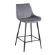 43-2802 REPO GREY VELVET ΥΦΑΣΜΑ 66εκ. ΣΚΑΜΠΟ ΜΕΤΑΛΛΙΚΟ 48X49X66-96εκ.