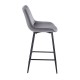 43-2802 REPO GREY VELVET ΥΦΑΣΜΑ 66εκ. ΣΚΑΜΠΟ ΜΕΤΑΛΛΙΚΟ 48X49X66-96εκ.