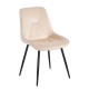 11-1606-2 SILVIA BEIGE VELVET ΥΦΑΣΜΑ ΚΑΡΕΚΛΑ ΜΕΤΑΛΛΙΚΗ 51X58X87εκ.