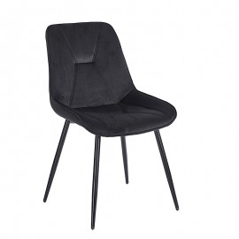 11-1606-1 SILVIA BLACK VELVET ΥΦΑΣΜΑ ΚΑΡΕΚΛΑ ΜΕΤΑΛΛΙΚΗ 51X58X87εκ.