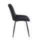 11-1606-1 SILVIA BLACK VELVET ΥΦΑΣΜΑ ΚΑΡΕΚΛΑ ΜΕΤΑΛΛΙΚΗ 51X58X87εκ.