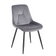 11-1606 SILVIA GREY VELVET ΥΦΑΣΜΑ ΚΑΡΕΚΛΑ ΜΕΤΑΛΛΙΚΗ 51X58X87εκ.