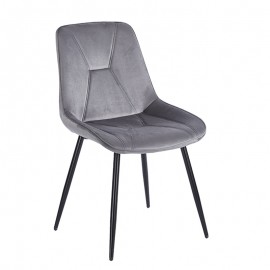 11-1606 SILVIA GREY VELVET ΥΦΑΣΜΑ ΚΑΡΕΚΛΑ ΜΕΤΑΛΛΙΚΗ 51X58X87εκ.
