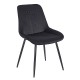 11-1572-1 TEREA BLACK VELVET ΥΦΑΣΜΑ ΚΑΡΕΚΛΑ ΜΕΤΑΛΛΙΚΗ 51X58X87εκ.