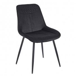 11-1572-1 TEREA BLACK VELVET ΥΦΑΣΜΑ ΚΑΡΕΚΛΑ ΜΕΤΑΛΛΙΚΗ 51X58X87εκ.