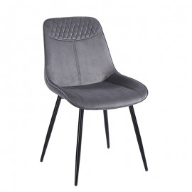 11-1572 TEREA GREY VELVET ΥΦΑΣΜΑ ΚΑΡΕΚΛΑ ΜΕΤΑΛΛΙΚΗ 51X58X87εκ.
