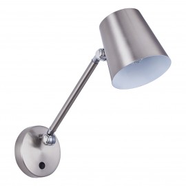 77-8273 SE21-NM-33 DAVID NICKEL MATT WALL LAMP WITH SWITCHER  B3