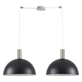 77-8409 SE21-NM-4-NM2-MS40 ADEPT TUBE Nickel Matt Pendant Black Metal Shade+