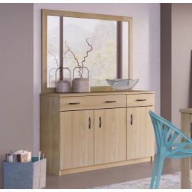 RL ΜΠΟΥΦΕΣ ΞΥΛΙΝΟ ΜΕ 3 ΠΟΡΤΕΣ & ΣΥΡΤΑΡΙΑ Φ120 Χ Β38 Χ Υ84 ΕΚ & ΚΑΘΡΕΦΤΗ Φ100 Χ Υ90 ΕΚ