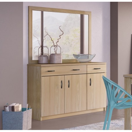 RL ΜΠΟΥΦΕΣ ΞΥΛΙΝΟ ΜΕ 3 ΠΟΡΤΕΣ & ΣΥΡΤΑΡΙΑ Φ120 Χ Β38 Χ Υ84 ΕΚ & ΚΑΘΡΕΦΤΗ Φ100 Χ Υ90 ΕΚ