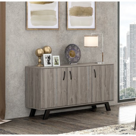 RL ΜΠΟΥΦΕΣ ΞΥΛΙΝΟΣ N6 ΜΕ 3 ΠΟΡΤΕΣ Φ135 Χ Β44.5 Χ Υ77 ΕΚ