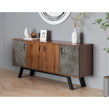 RL ΜΠΟΥΦΕΣ ΞΥΛΙΝΟΣ N8 ΜΕ 4 ΠΟΡΤΕΣ Φ180 Χ Β44.5 Χ Υ85 ΕΚ