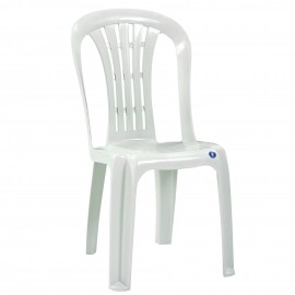14720041 Καρέκλα Κήπου ArteLibre EGE Λευκό Πλαστικό 51x45x88cm Λευκό