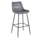 43-2803 ERMINA GREY VELVET ΥΦΑΣΜΑ 75εκ. ΣΚΑΜΠΟ ΜΕΤΑΛΛΙΚΟ 49X50X75-104εκ.
