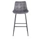 43-2803 ERMINA GREY VELVET ΥΦΑΣΜΑ 75εκ. ΣΚΑΜΠΟ ΜΕΤΑΛΛΙΚΟ 49X50X75-104εκ.