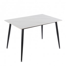 09-0672 LOBY CERAMIC WHITE MARBLE 120Χ80Χ75εκ. ΤΡΑΠΕΖΙ