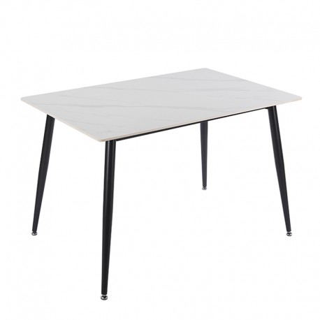 09-0672 LOBY CERAMIC WHITE MARBLE 120Χ80Χ75εκ. ΤΡΑΠΕΖΙ