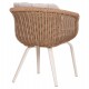 ΠΟΛΥΘΡΟΝΑ VICTUS HM6559.02 ΑΛΟΥΜΙΝΙΟ & OLEFIN ΜΠΕΖ-TWIST WICKER 60x62x76Yεκ