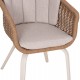 ΠΟΛΥΘΡΟΝΑ VICTUS HM6559.02 ΑΛΟΥΜΙΝΙΟ & OLEFIN ΜΠΕΖ-TWIST WICKER 60x62x76Yεκ