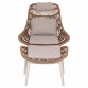 ΠΟΛΥΘΡΟΝΑ LOUNGE ΜΕ ΥΠΟΠΟΔΙΟ REMVAZZO HM6561.02 ΑΛΟΥΜΙΝΙΟ ΜΠΕΖ--WICKER 90x85x96Υεκ