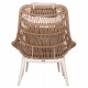 ΠΟΛΥΘΡΟΝΑ LOUNGE ΜΕ ΥΠΟΠΟΔΙΟ REMVAZZO HM6561.02 ΑΛΟΥΜΙΝΙΟ ΜΠΕΖ--WICKER 90x85x96Υεκ