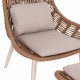 ΠΟΛΥΘΡΟΝΑ LOUNGE ΜΕ ΥΠΟΠΟΔΙΟ REMVAZZO HM6561.02 ΑΛΟΥΜΙΝΙΟ ΜΠΕΖ--WICKER 90x85x96Υεκ