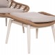 ΠΟΛΥΘΡΟΝΑ LOUNGE ΜΕ ΥΠΟΠΟΔΙΟ REMVAZZO HM6561.02 ΑΛΟΥΜΙΝΙΟ ΜΠΕΖ--WICKER 90x85x96Υεκ