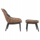 ΠΟΛΥΘΡΟΝΑ LOUNGE ΜΕ ΥΠΟΠΟΔΙΟ REMVAZZO HM6561.01 ΑΛΟΥΜΙΝΙΟ ΓΚΡΙ--WICKER 90x85x96Υεκ