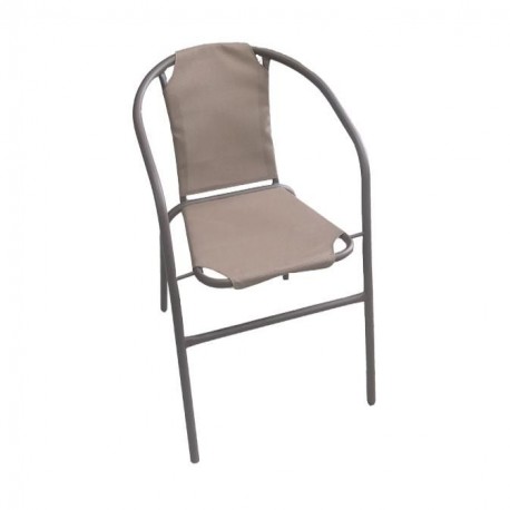 14450014 Πολυθρόνα Μεταλλική ArteLibre Moon Καφέ 53x58x74cm Καφέ