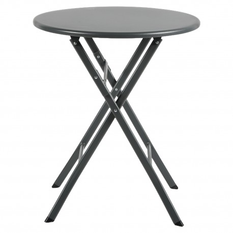 14450077 Τραπέζι Κήπου ArteLibre NOVA Μαύρο Μέταλλο Φ60x70cm Μαύρο