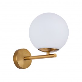 77-8286 SE21-GM-22 FLAKE GOLD MATT OPAL GLASS WALL LAMP Β1