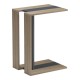 230-000248 Βοηθητικό τραπέζι Muju pakoworld sonoma- ανθρακί  30x40x55εκ