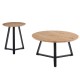 09-0010-4 ALEX SET 2τμχ. SONOMA OAK Φ45Χ55εκ. & Φ80Χ41εκ. ΤΡΑΠΕΖΙ ΣΑΛΟΝΙΟΥ