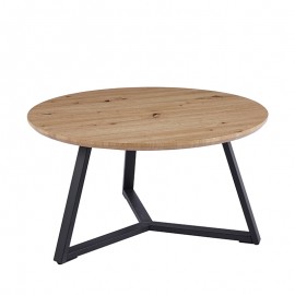 09-0010-1 ALEX SONOMA OAK Φ80Χ41εκ. ΤΡΑΠΕΖΙ ΣΑΛΟΝΙΟΥ