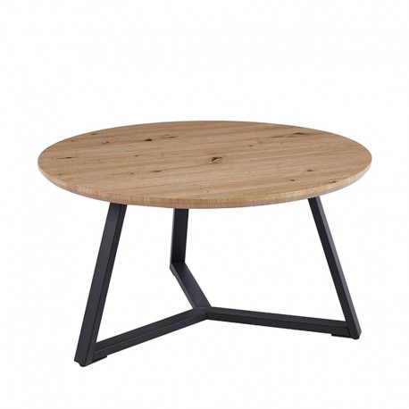 09-0010-1 ALEX SONOMA OAK Φ80Χ41εκ. ΤΡΑΠΕΖΙ ΣΑΛΟΝΙΟΥ